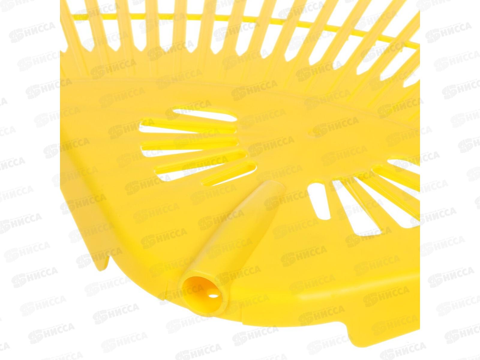 Грабли веерные пластмассовые 28 зубцов &quotГардения&quot жел., б/ч, 010823