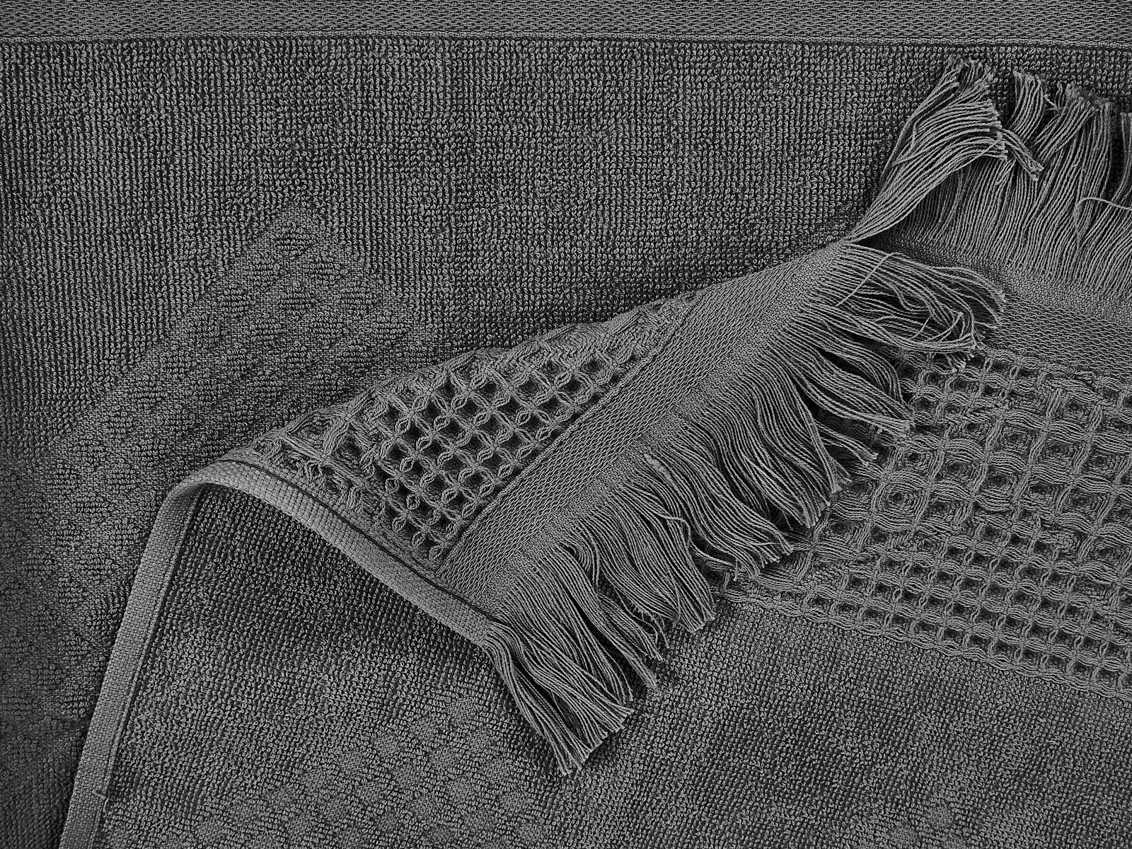 Полотенце махровое 30*60 LuxoR Криспи темно-серый