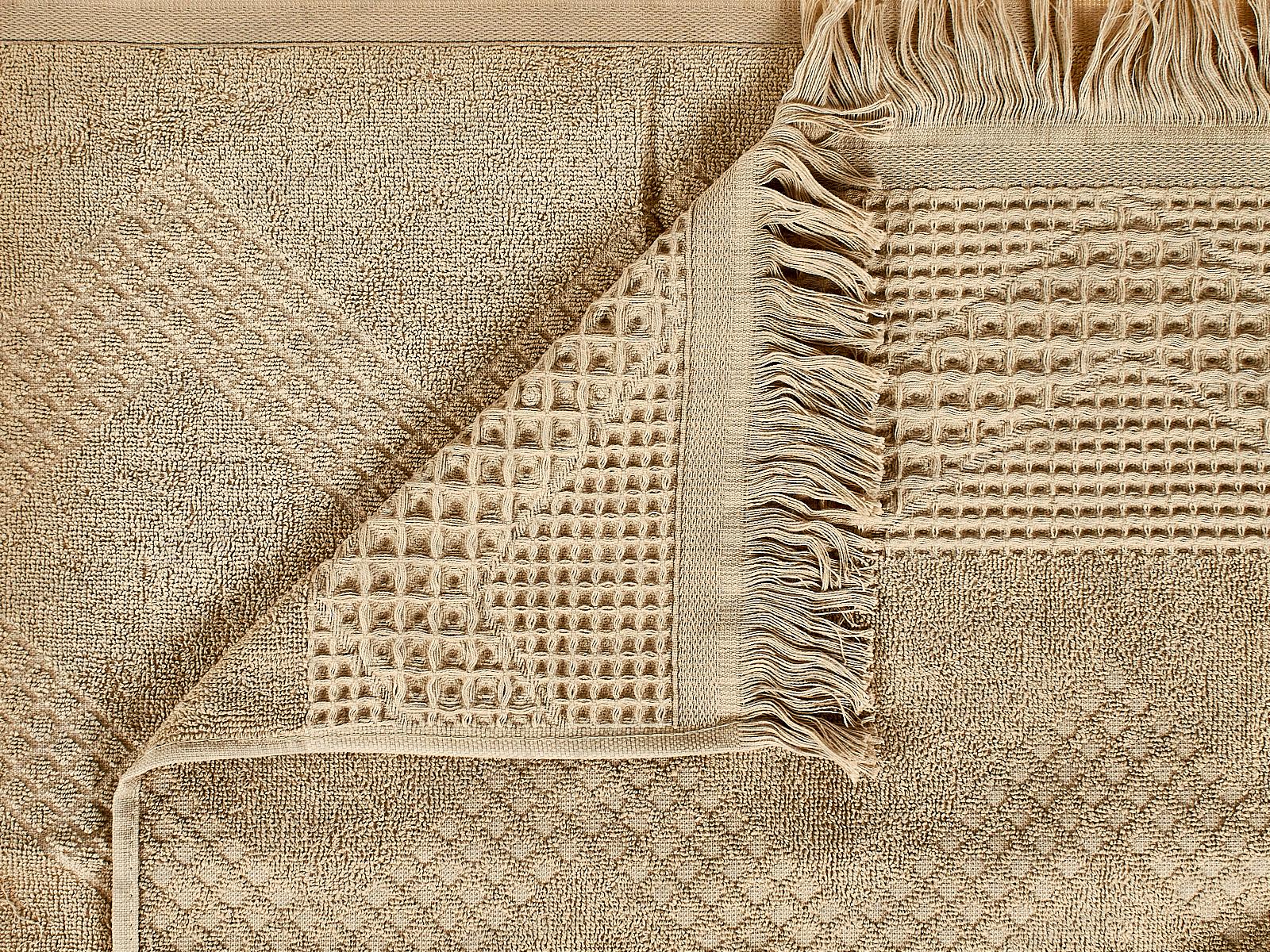 Полотенце махровое 50*90 LuxoR Криспи бежевый