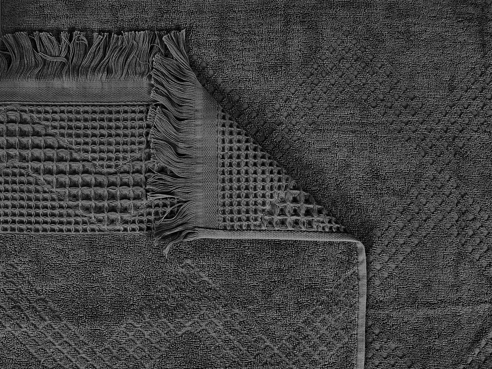 Полотенце махровое 70*130 LuxoR Криспи темно-серый