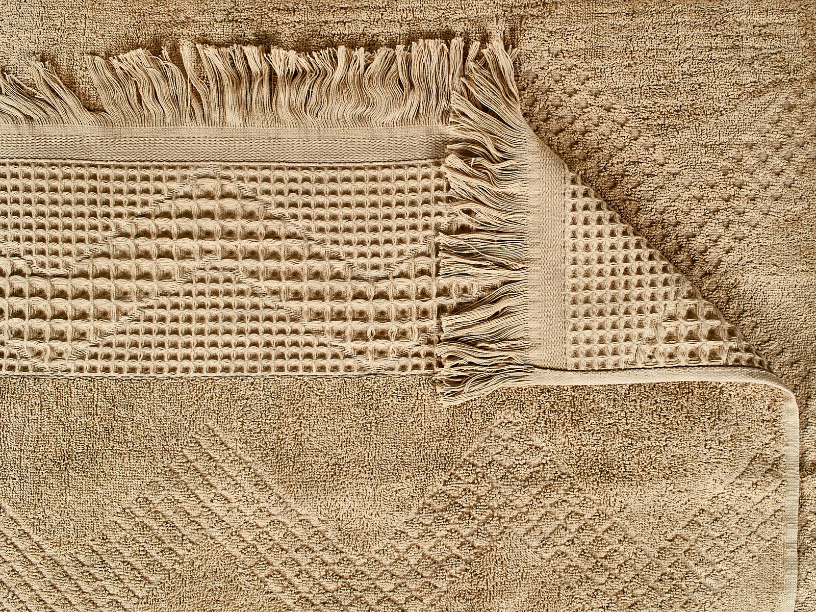 Полотенце махровое 70*130 LuxoR Криспи бежевый