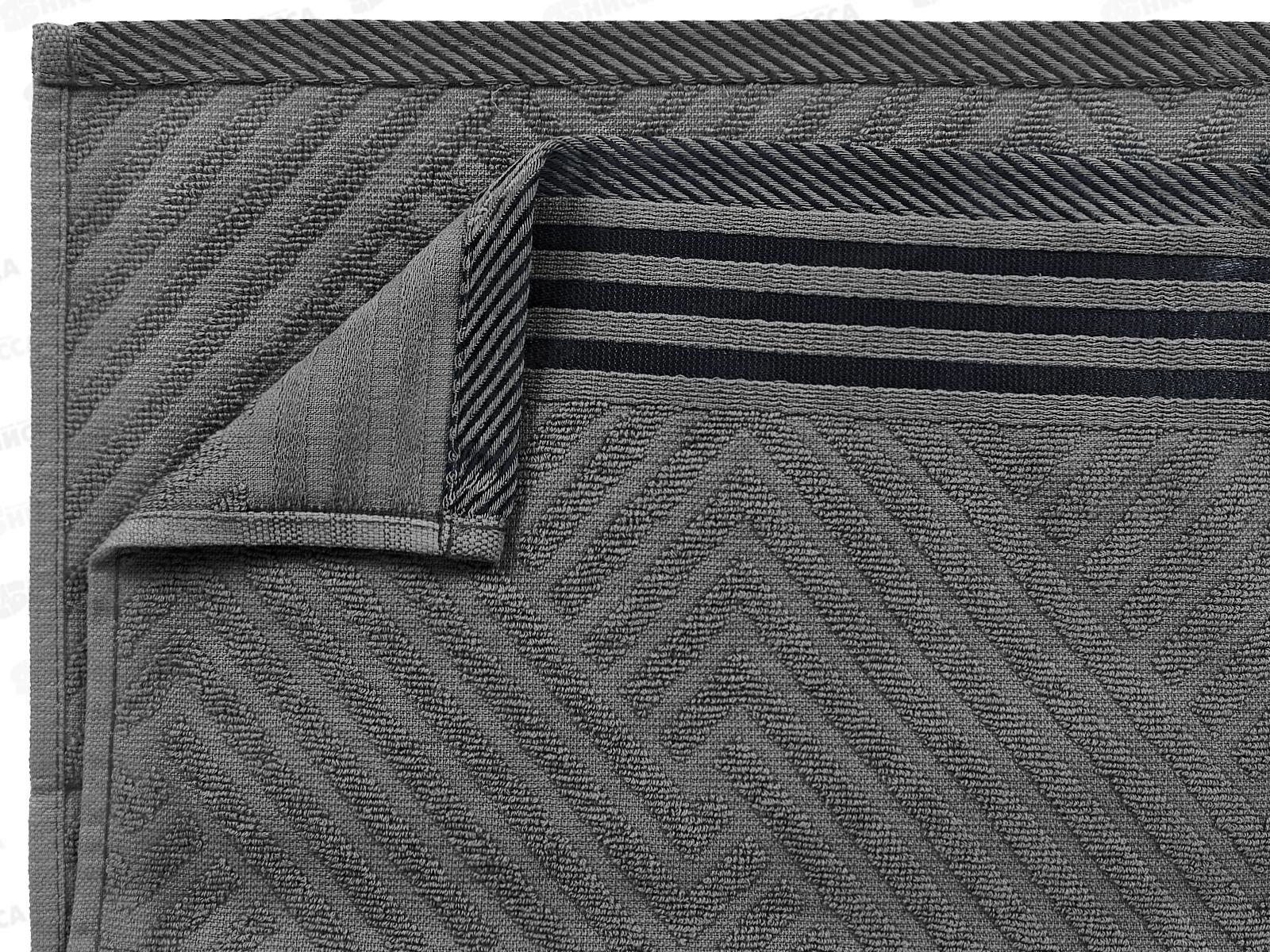 Полотенце махровое 30*60 LuxoR Модерн темно-серый