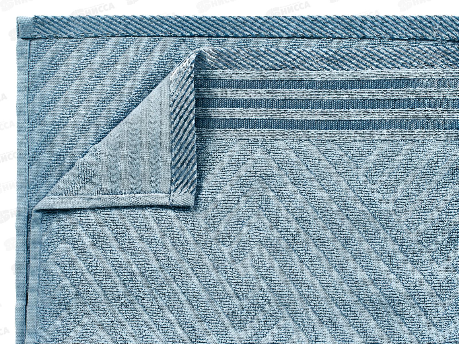 Полотенце махровое 30*60 LuxoR Модерн серо-голубой