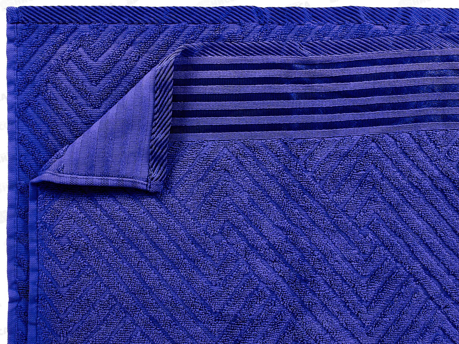 Полотенце махровое 50*90 LuxoR Модерн темно-синий