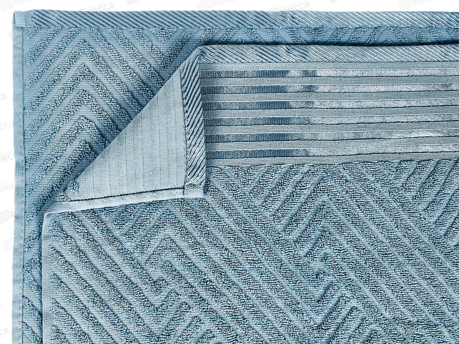 Полотенце махровое 70*130 LuxoR Модерн серо-голубой