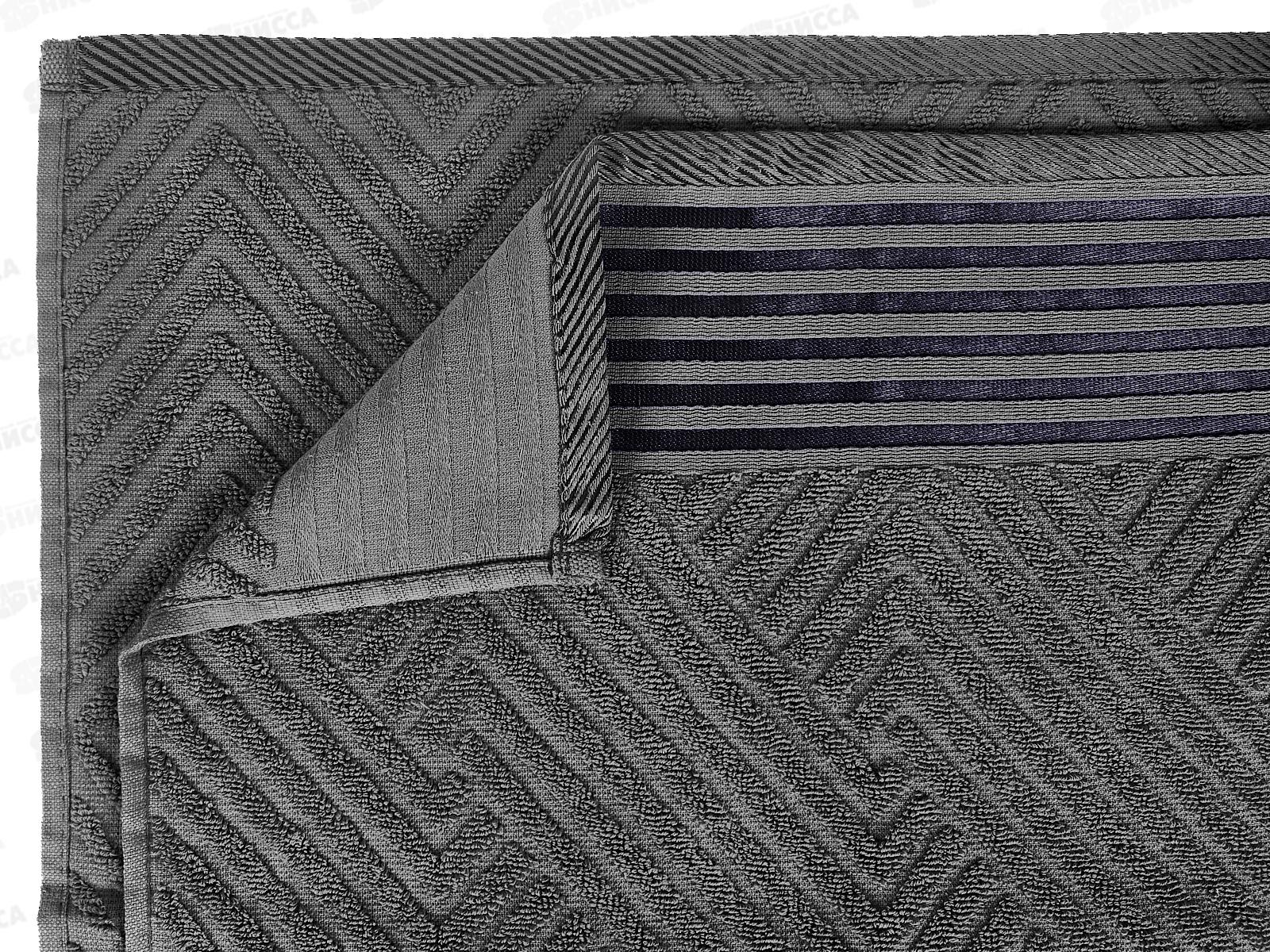 Полотенце махровое 70*130 LuxoR Модерн темно-серый