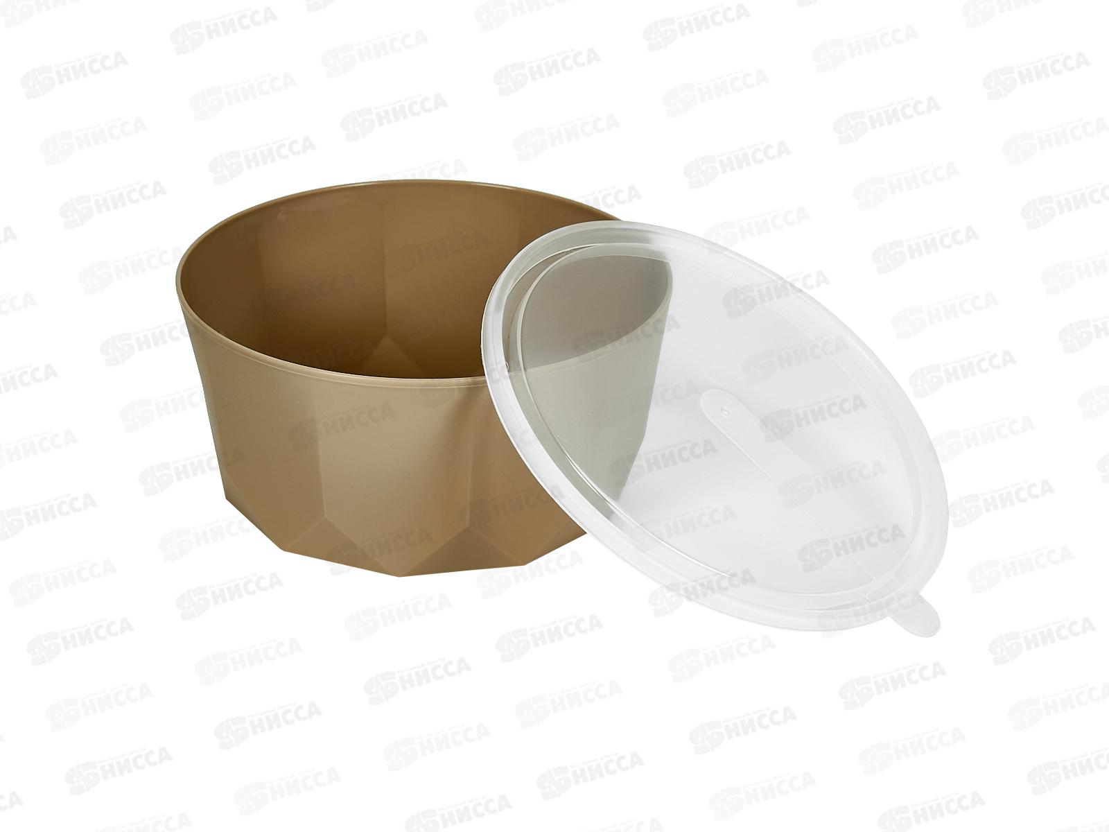 Салатник &quotPlast Team&quot 1,7л с/к шок мокко РТ171310015 *18