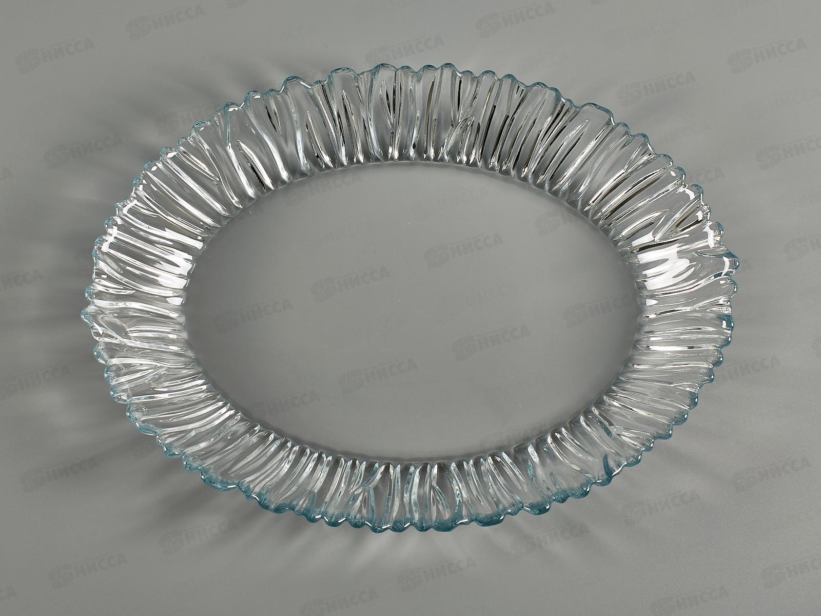 Блюдо Аврора 330*250мм из упроч.стекла 10546