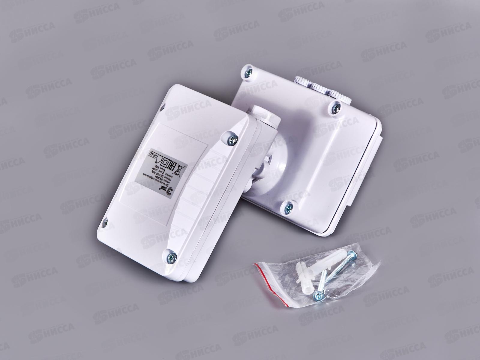 Датчик движения MD01  ЭРА 1200Вт, прожекторный, 12м, IP44, белый *60