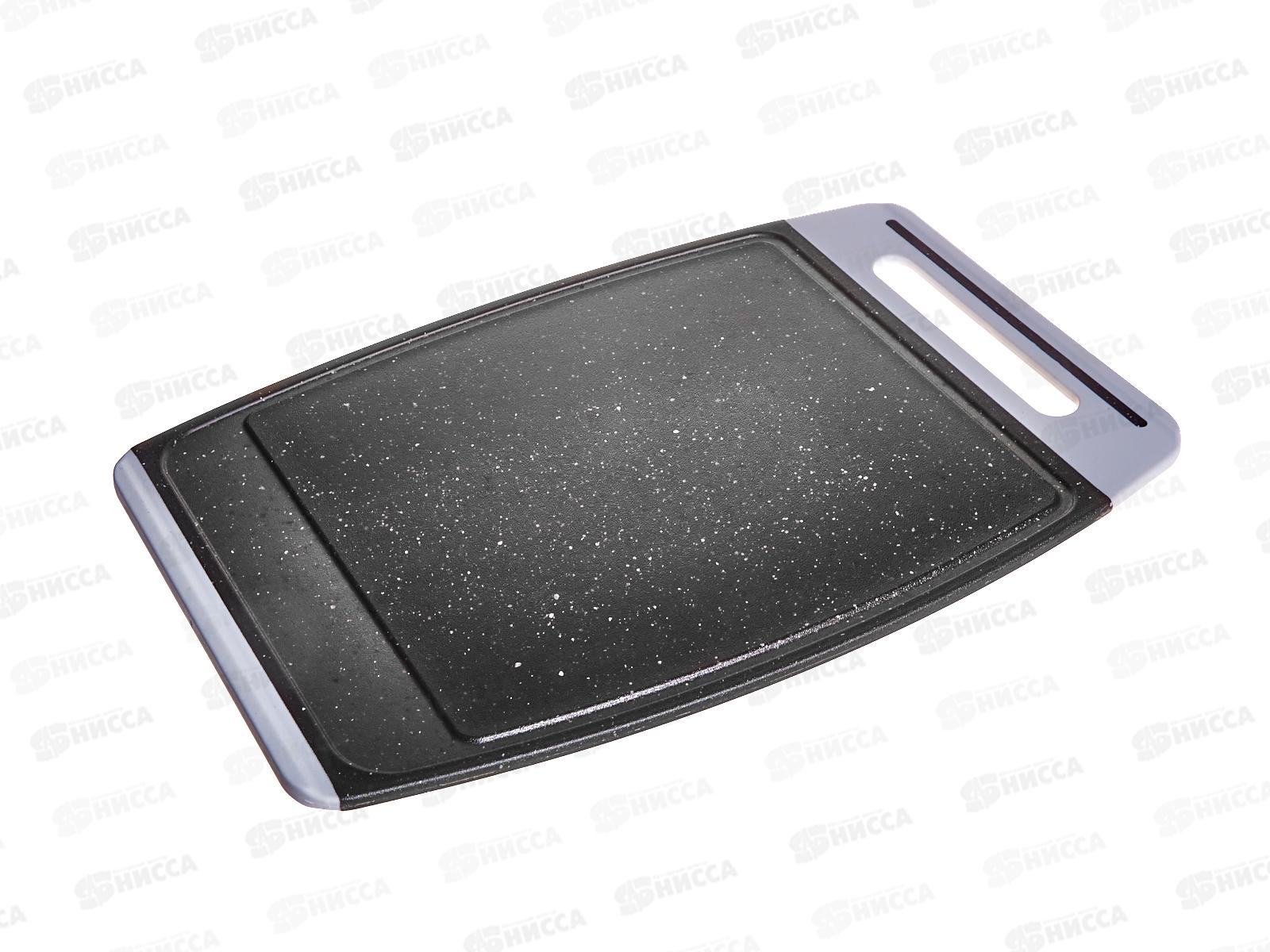 Доска раздел &quotХЕВИ&quot 40,5*27,5см Черный камень М1567 *5