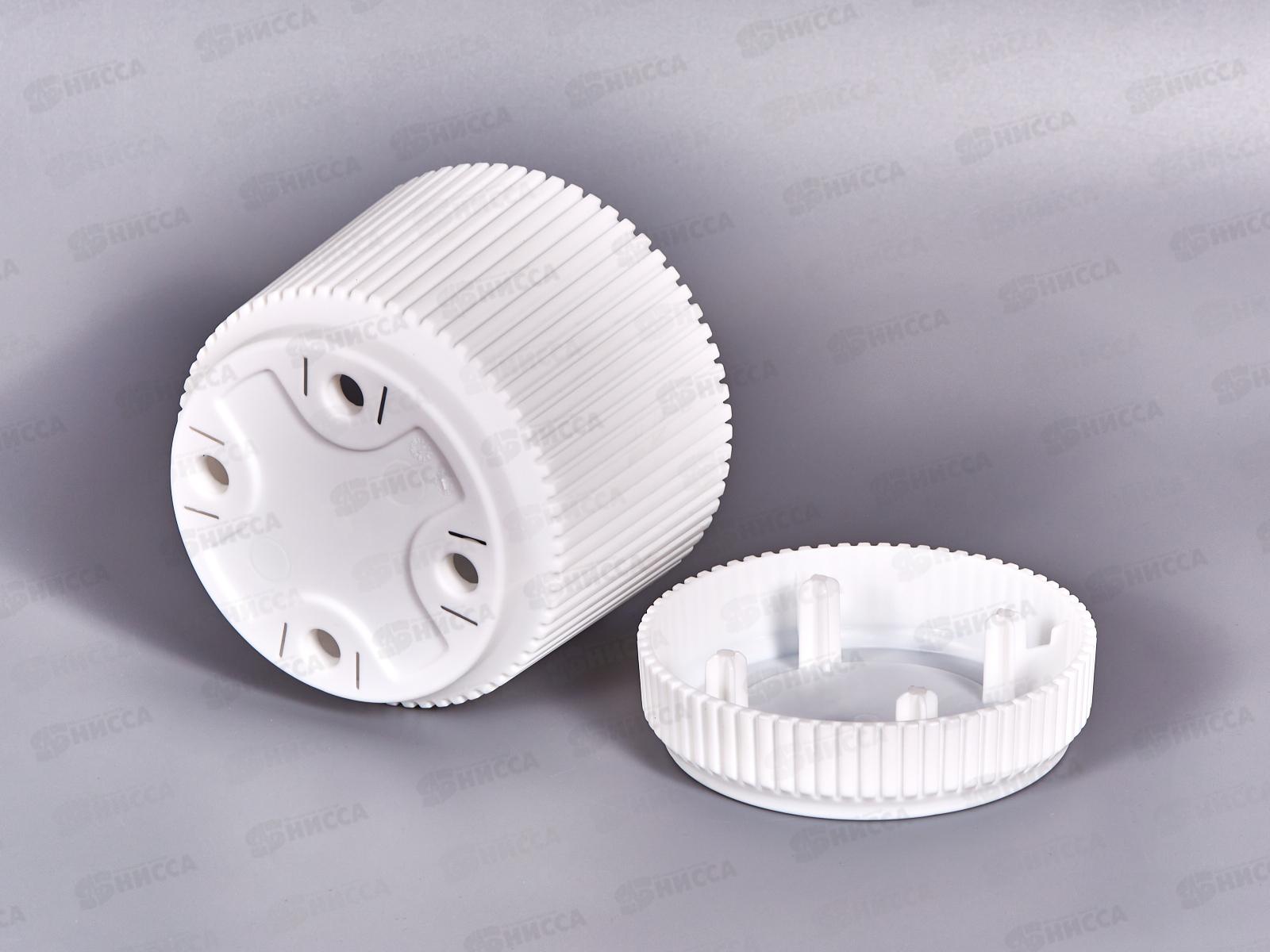 Кашпо &quotСтрип&quot D110мм 0,6л с/п Белый М3245 *18