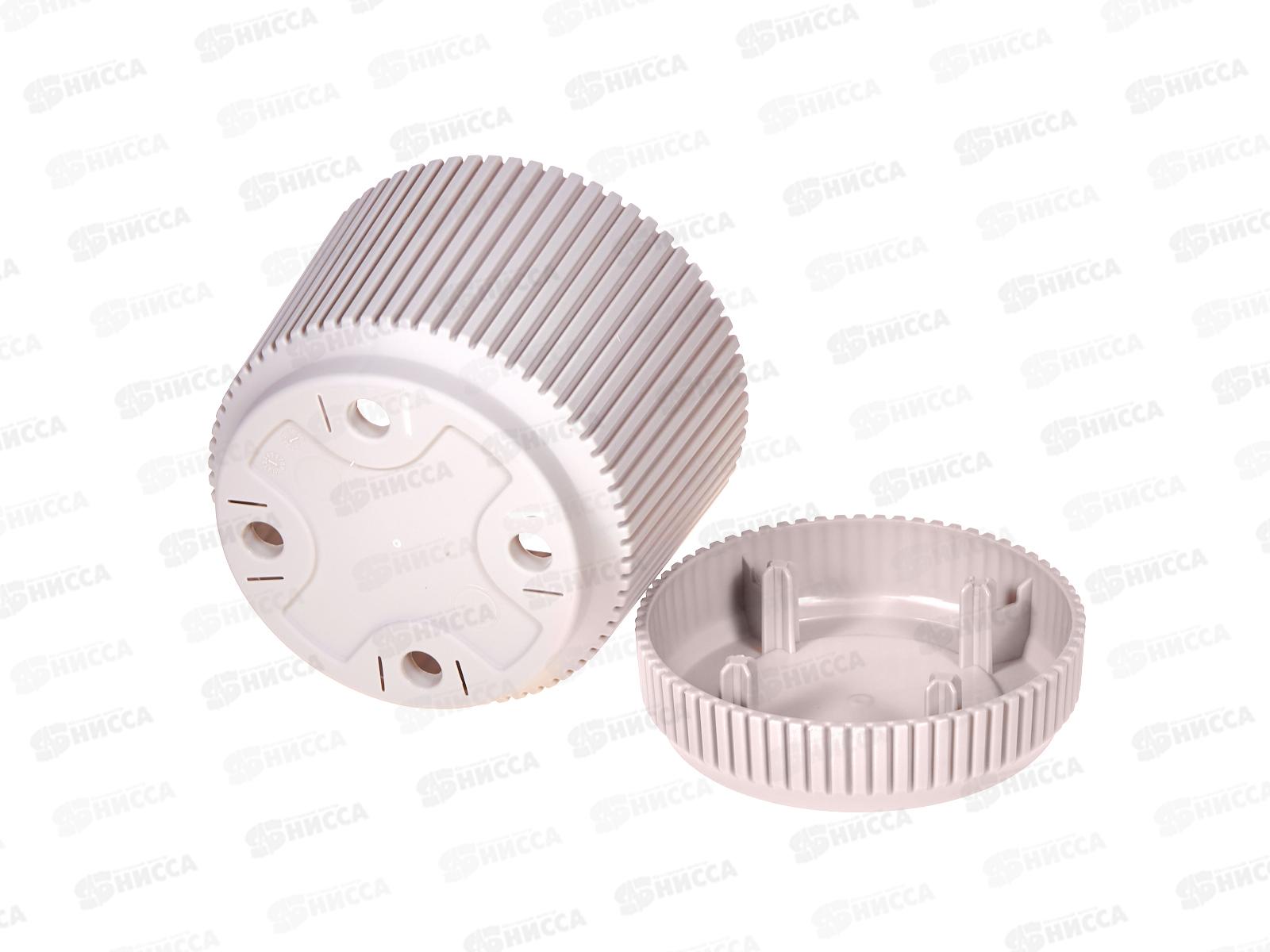 Кашпо &quotСтрип&quot D110мм 0,6л с/п Кремовый М3245 *18