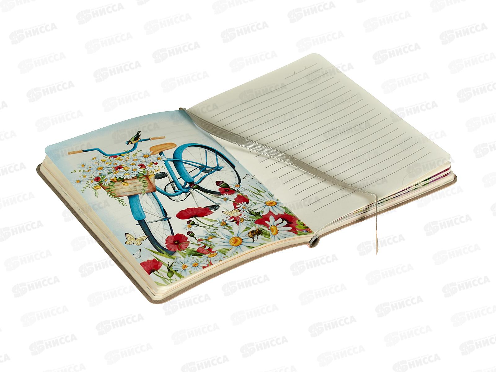 Кн.зап. ЭКСМ А6+ 80л Цветы на голубом КЗАК6803002