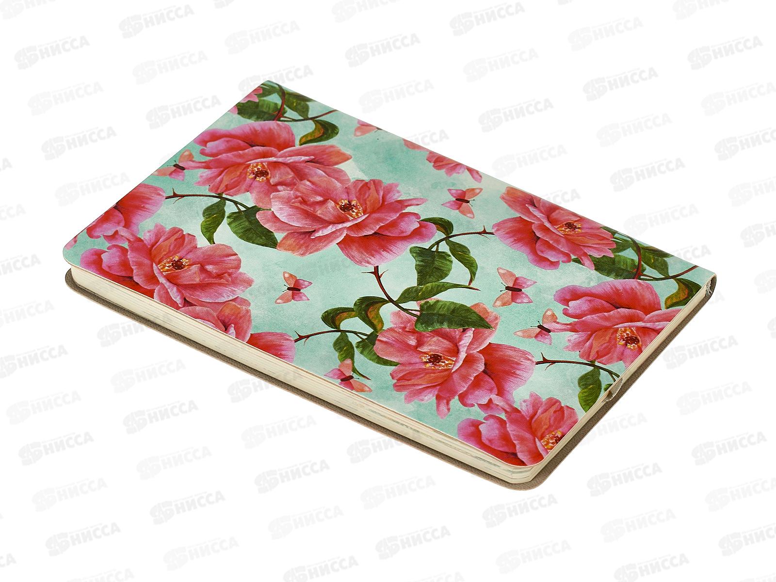 Кн.зап. ЭКСМ А6+ 80л Цветы на голубом КЗАК6803002