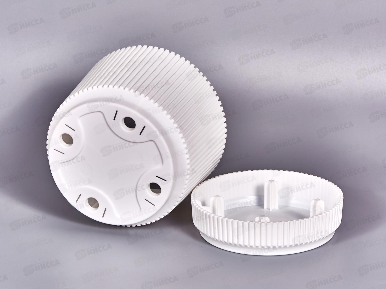 Кашпо &quotСтрип&quot D140мм 1,3л с/п Белый М3246 *12