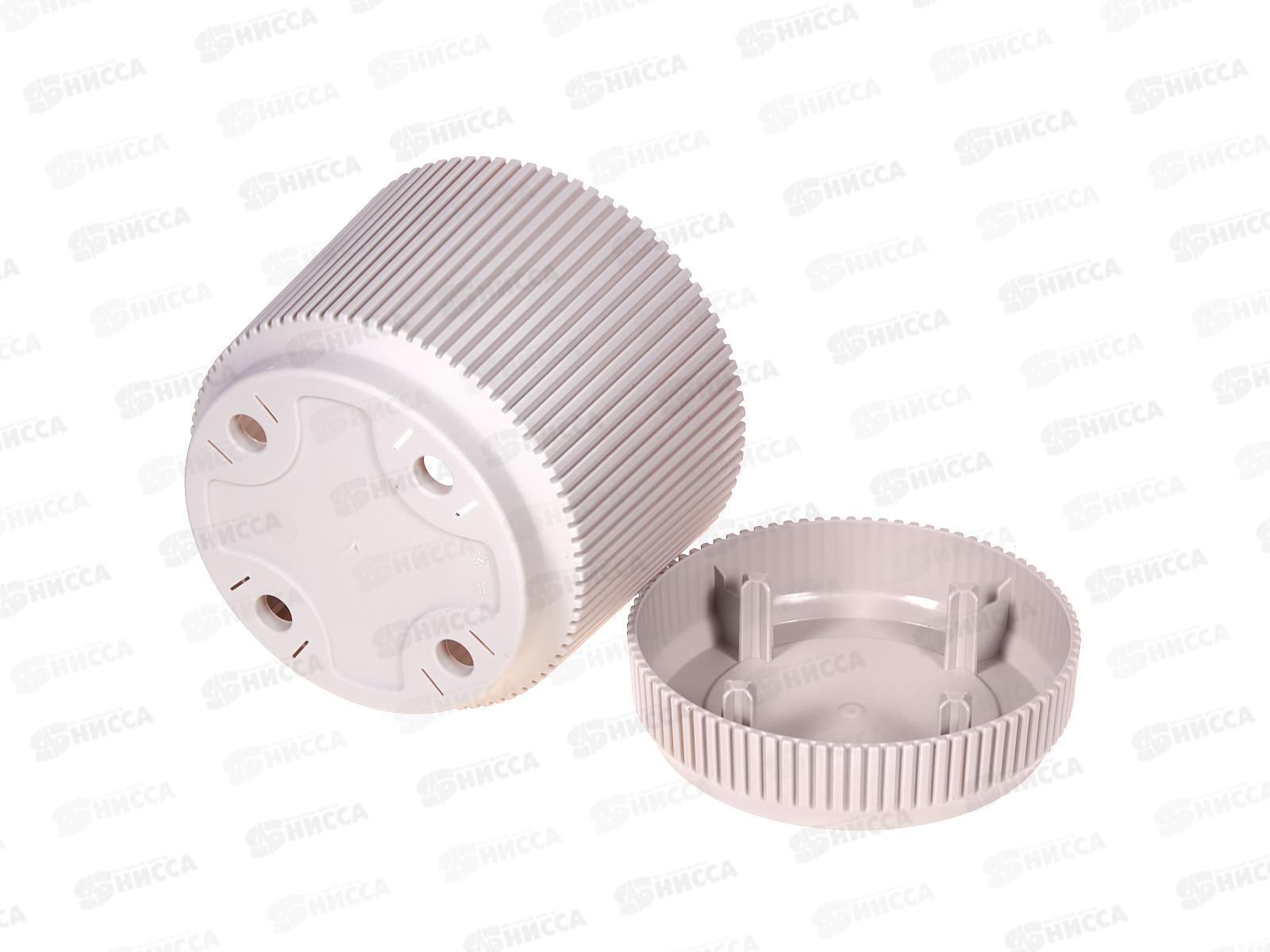 Кашпо &quotСтрип&quot D140мм 1,3л с/п Кремовый М3246 *12