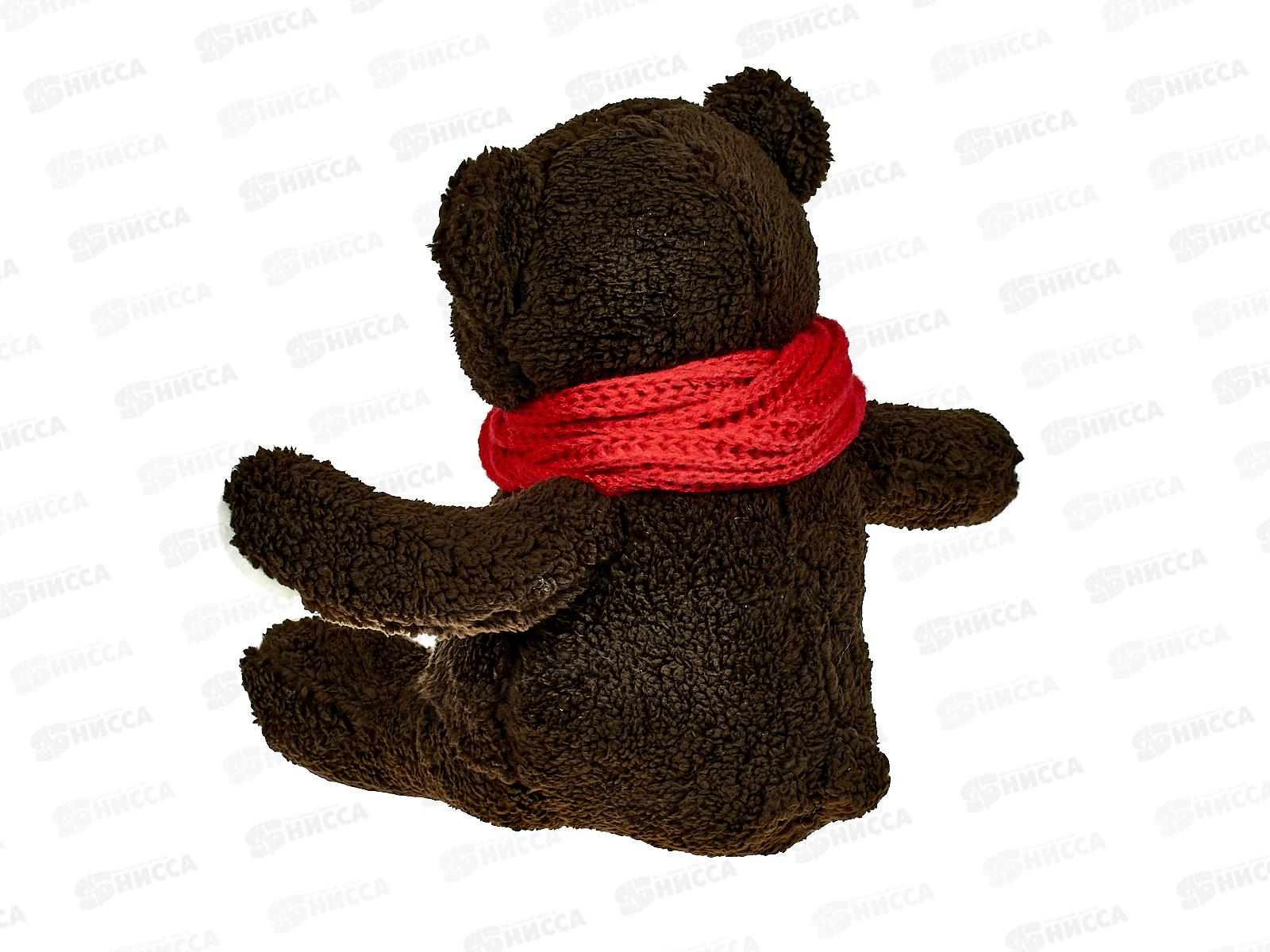 Медведь с шарфом, цвет: коричневый, 30х15х40см, 2401203004-2  АТМ