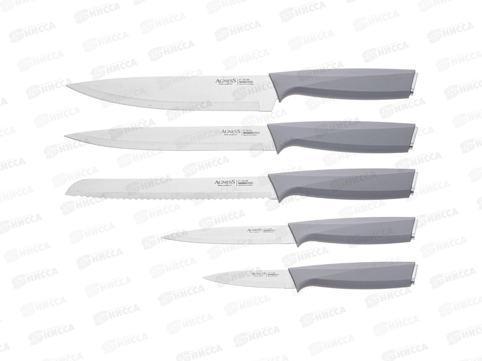 Набор ножей Agness на подставке 7пр +разделочная доска 911-765