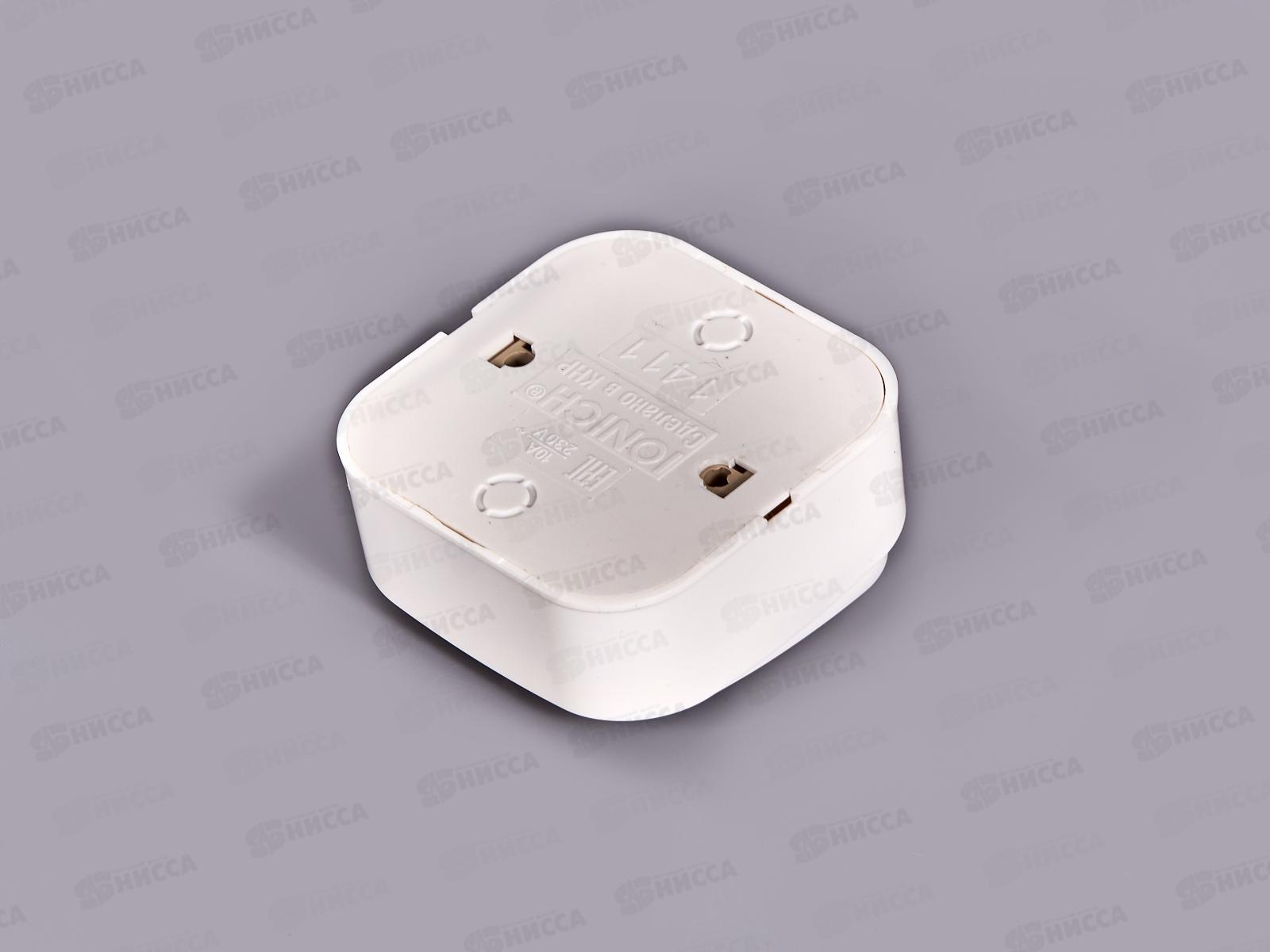 Выключатель IONICH 1-клавиша открытая установка, 10А, 220В белый,1411 *10