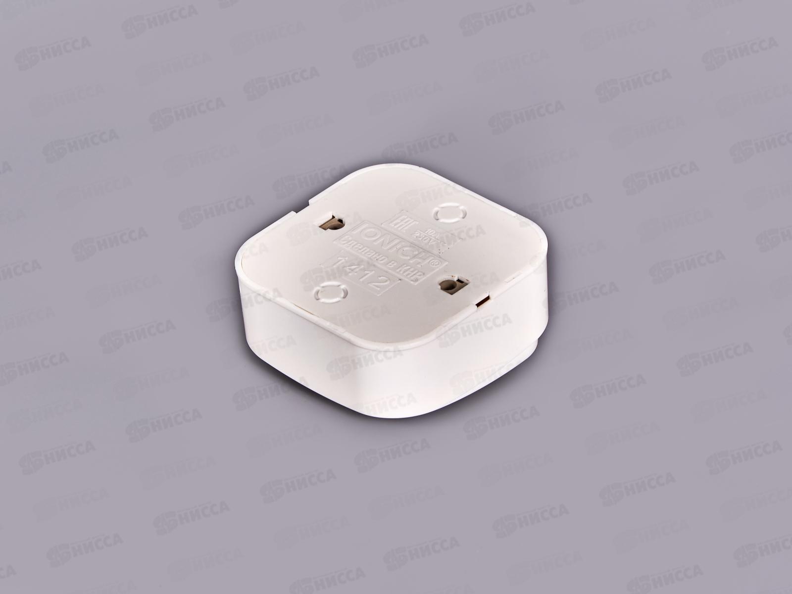 Выключатель IONICH 1-клавиша открытая установка, 10А, 220В белый, подсветка *10