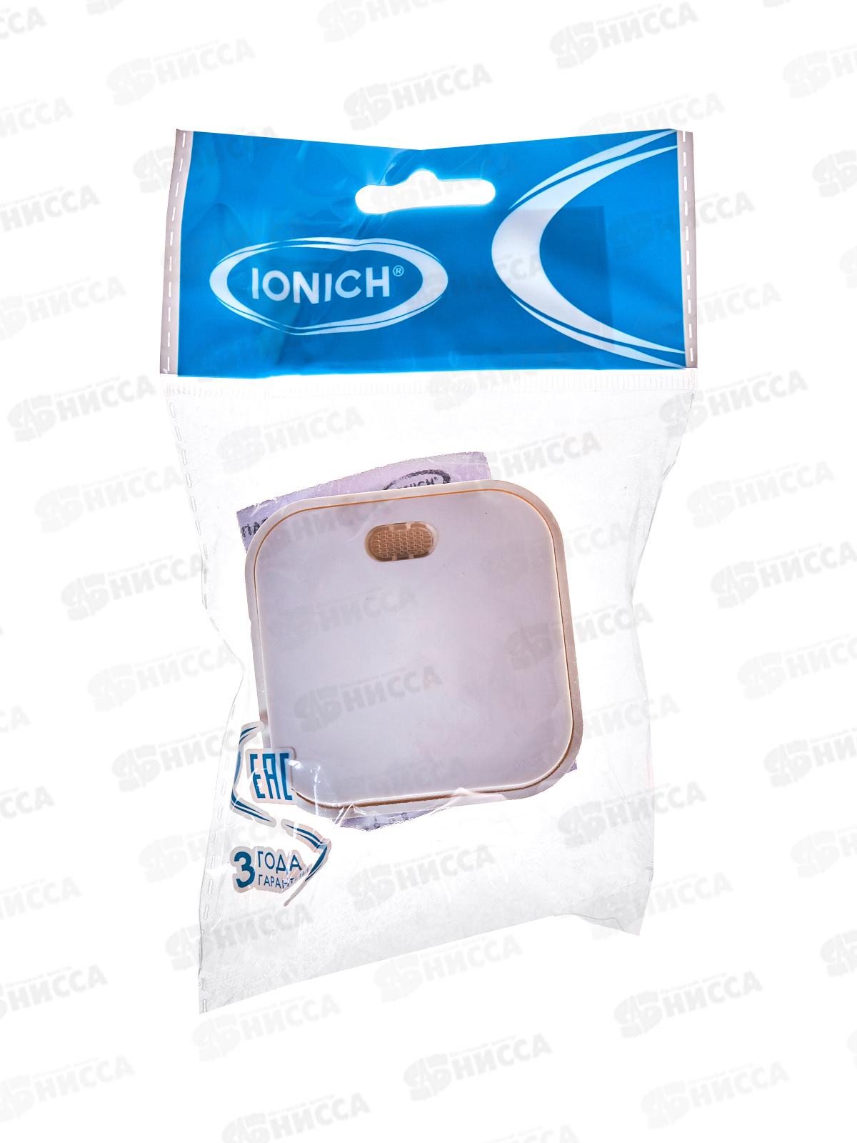 Выключатель IONICH 1-клавиша открытая установка, 10А, 220В белый, подсветка *10