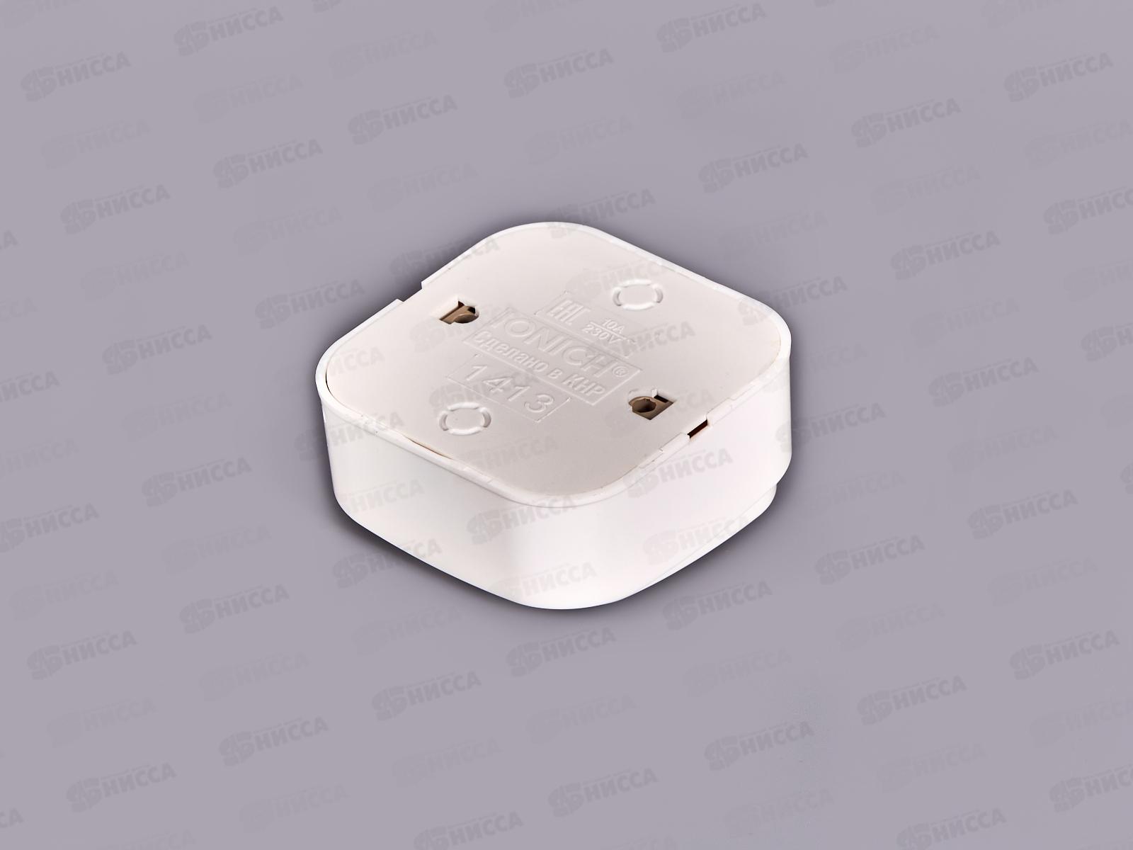 Выключатель IONICH 2-клавиши открытая установка, 10А, 220В белый,1413 *10