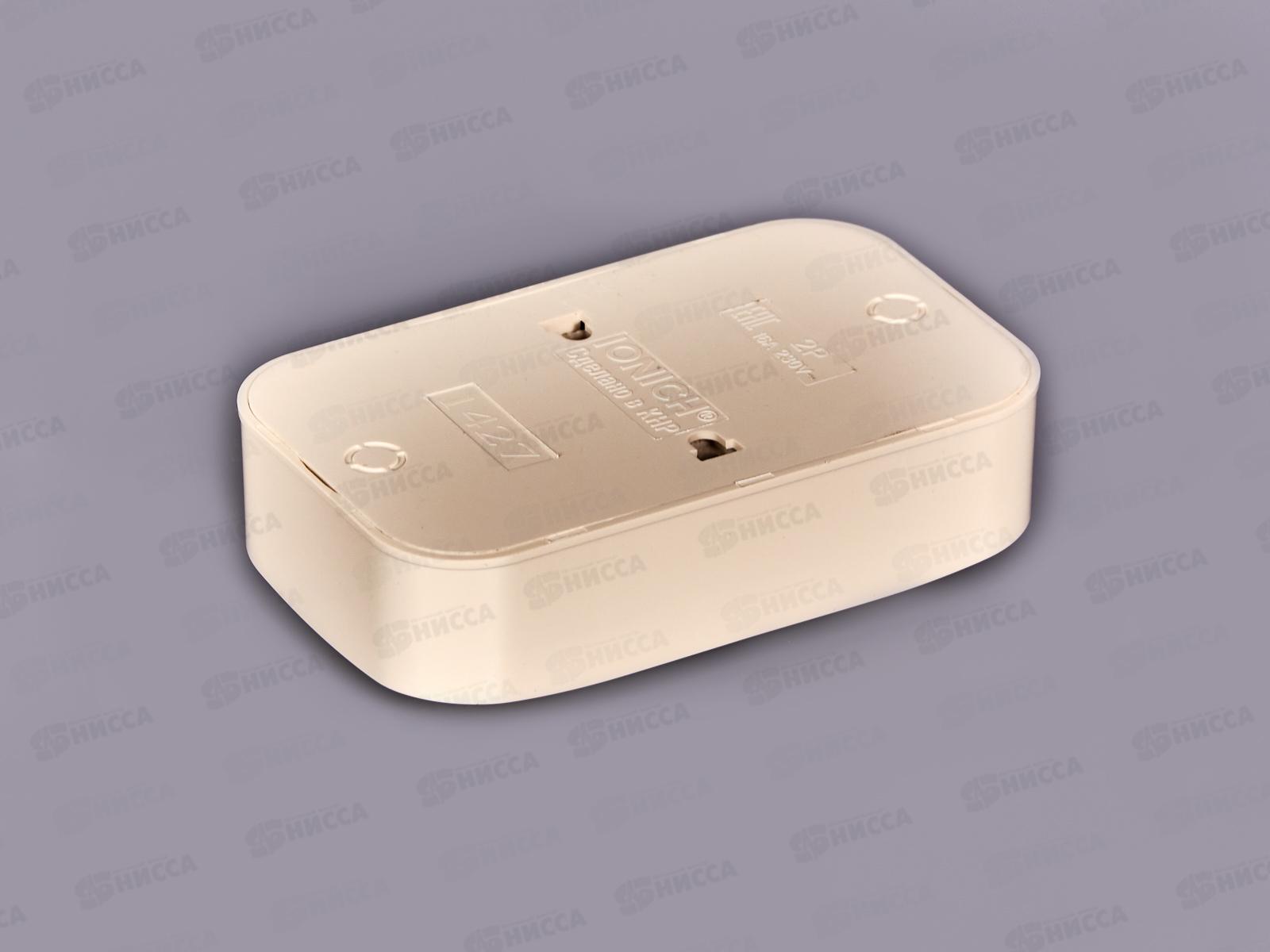  Розетка IONICH 2-местная открытой установки, без заземления, 16А, 220В слоновая кость,керамика,1427 *10