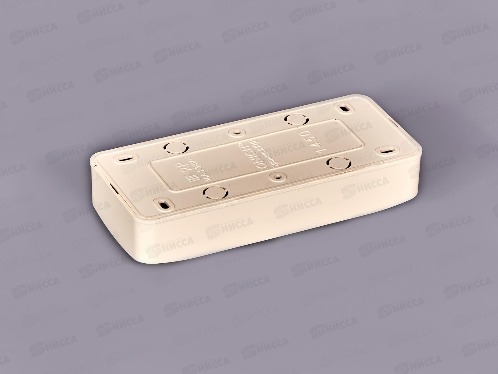 Розетка IONICH 3-местная открытой установки, без заземления, 16А, 220В слоновая кость,керамика,1450 *10