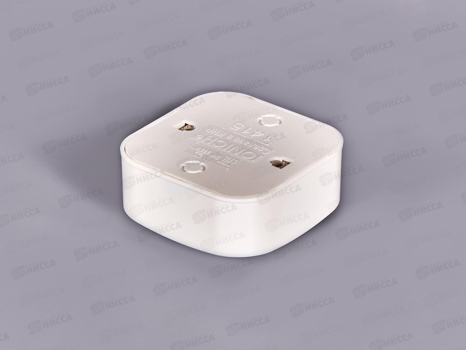 Розетка IONICH 1-местная открытая установка, без ззаземления, 16А, 220В белая,керамика,1415*10