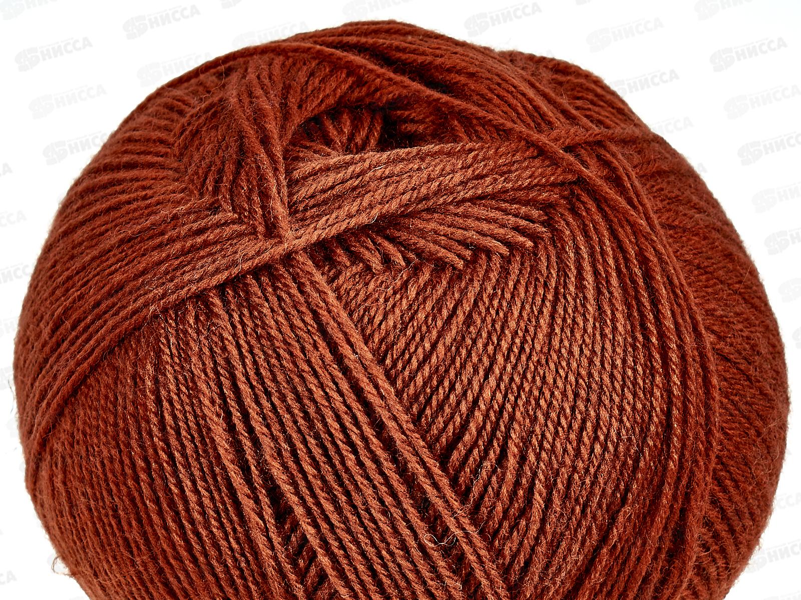 Пряжа Кроссбред Бразилии светлый терракот шер/акр 100гр 500м 30