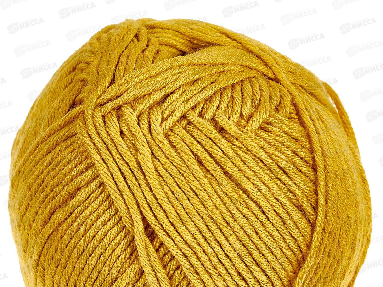 Пряжа Лаконичная Горчица 447 хл/акр 100гр 212м