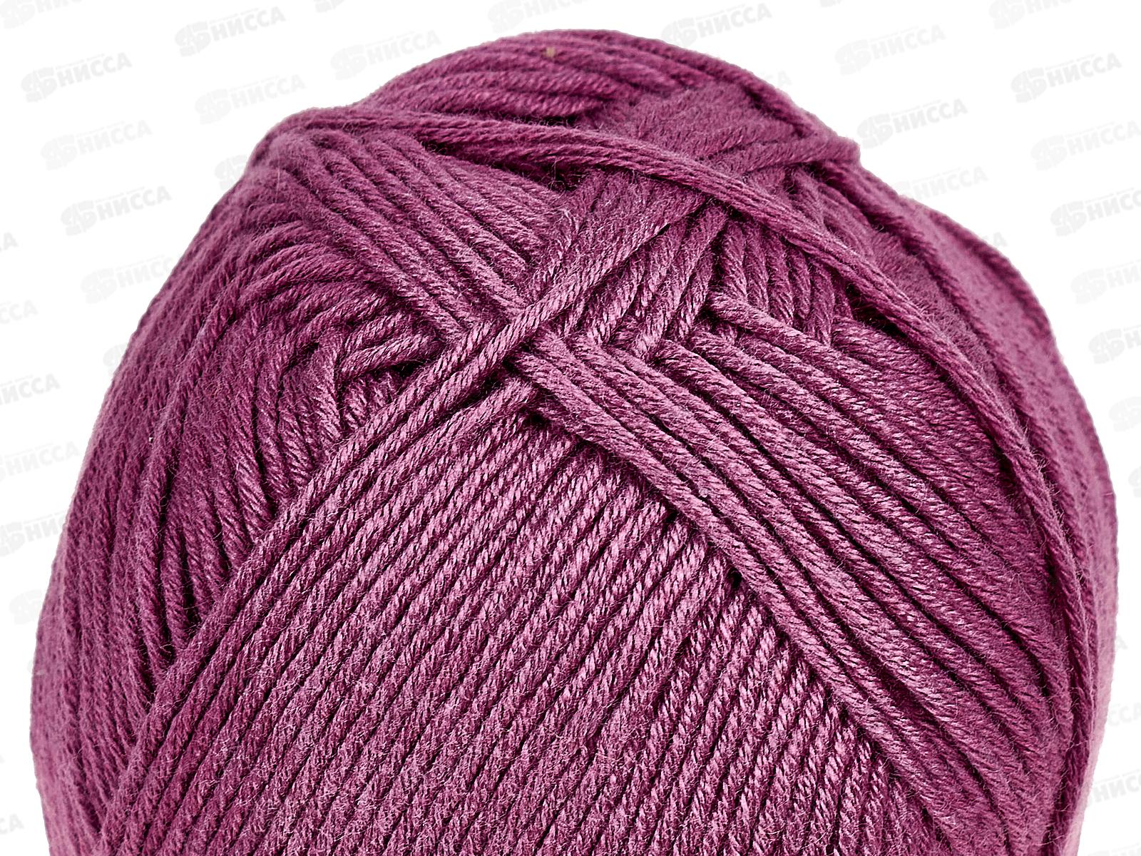 Пряжа Лаконичная Фиалка 179 хл/акр 100гр 212м