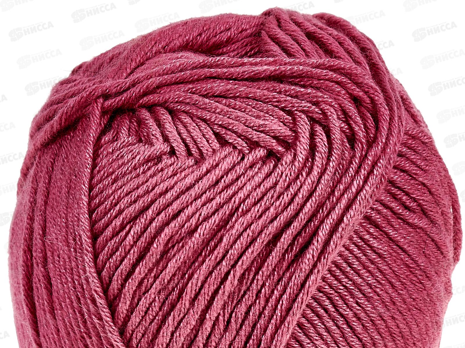 Пряжа Лаконичная Фуксия 49 хл/акр 100гр 212м