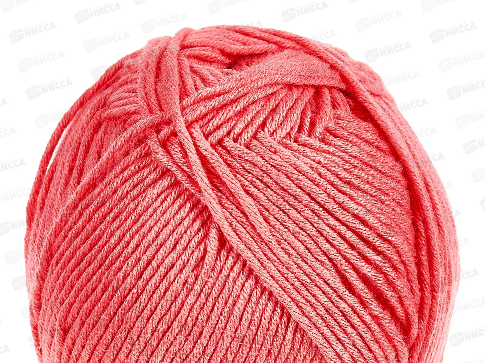Пряжа Лаконичная Светлая азалия 324 хлопок/акрил 100гр 212м