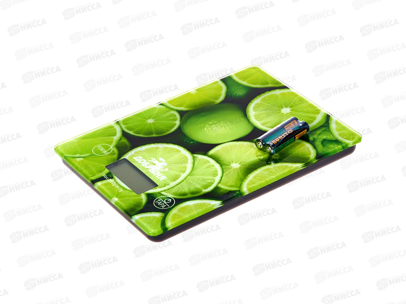 Весы кухонные DO-3011L 7кг Лайм Добрыня