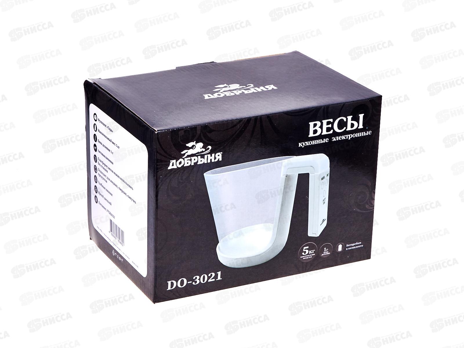 Весы кухонные DO-3021 с мерной кружкой 5кг 1л Добрыня