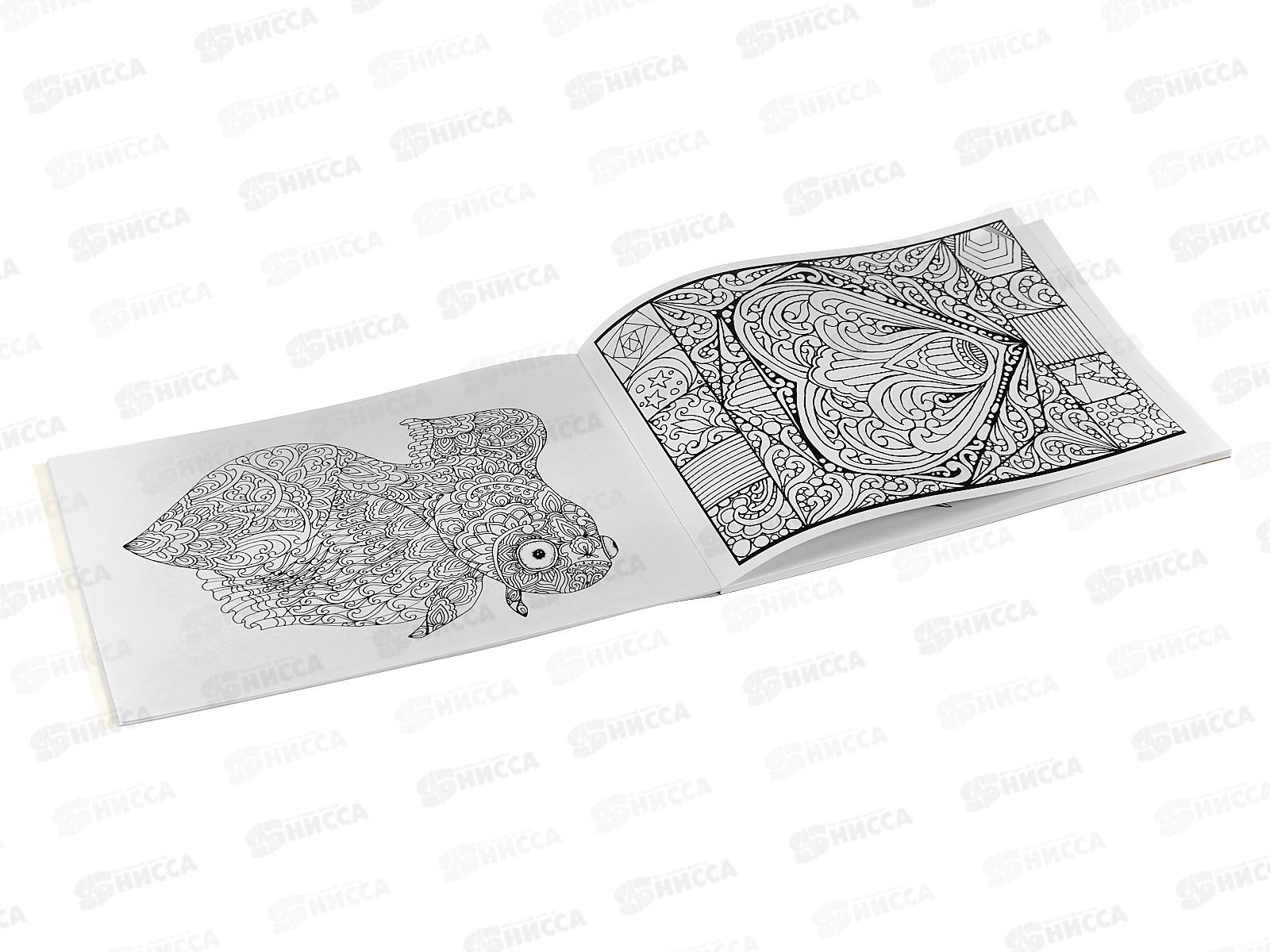 Альбом д/рис.40л АКАД +раскраска-антистресс Микс узоры EAC-ND7 *20