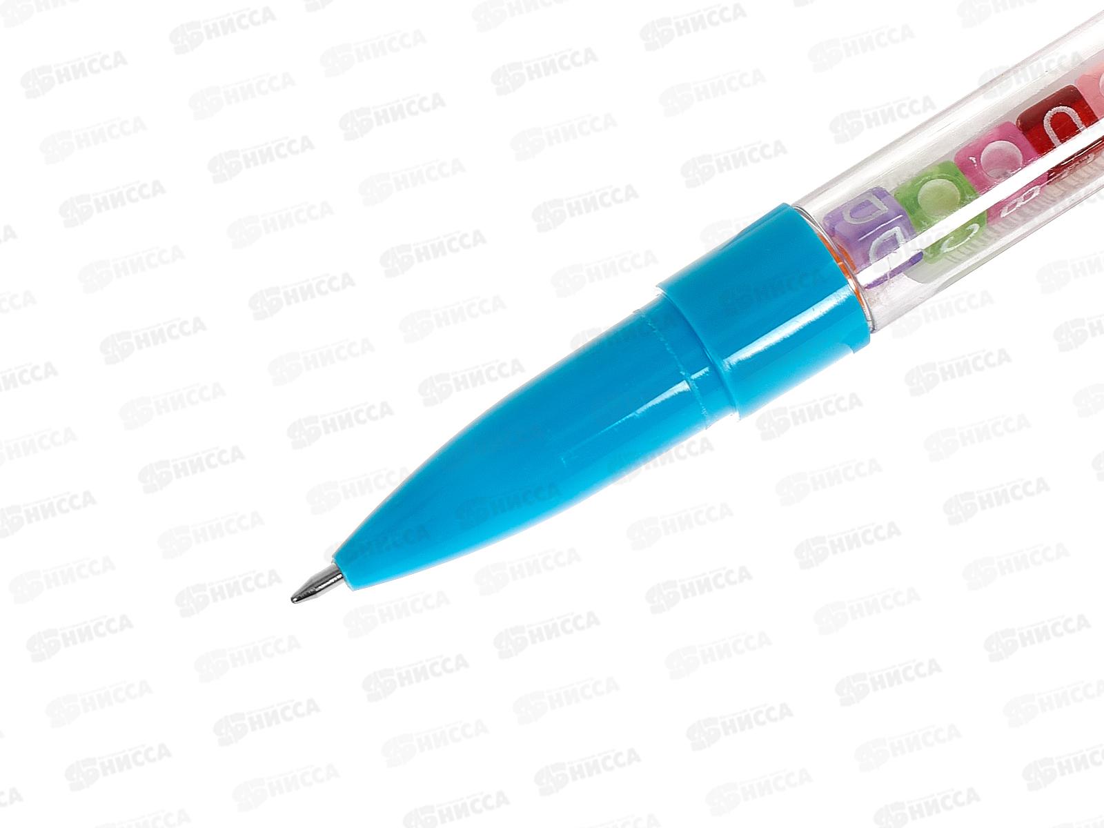 Ручка шар. Alingar &quotПончик&quot 0.7мм синяя, пр.корпус с бусин. AL10634*48