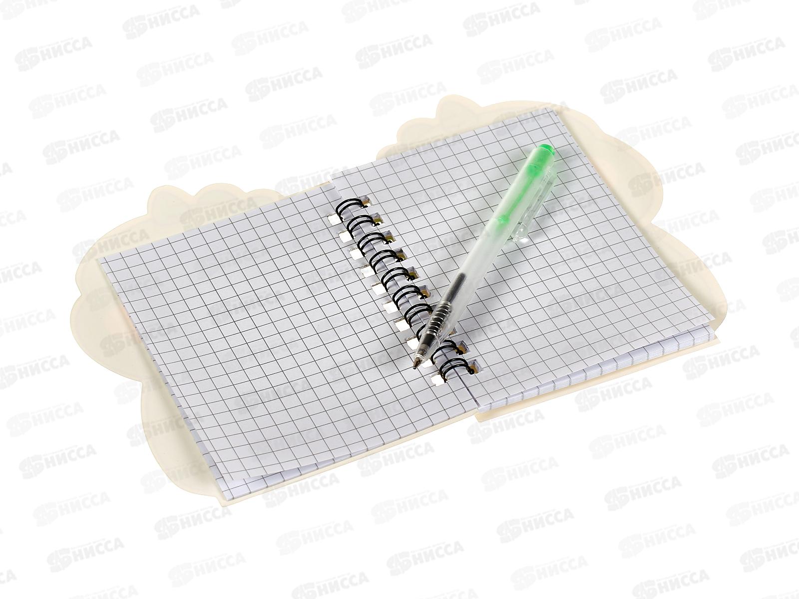 Блокнот 28л MAZARI 9,3*11,5см, ДИНО, клетка, спираль M-3148