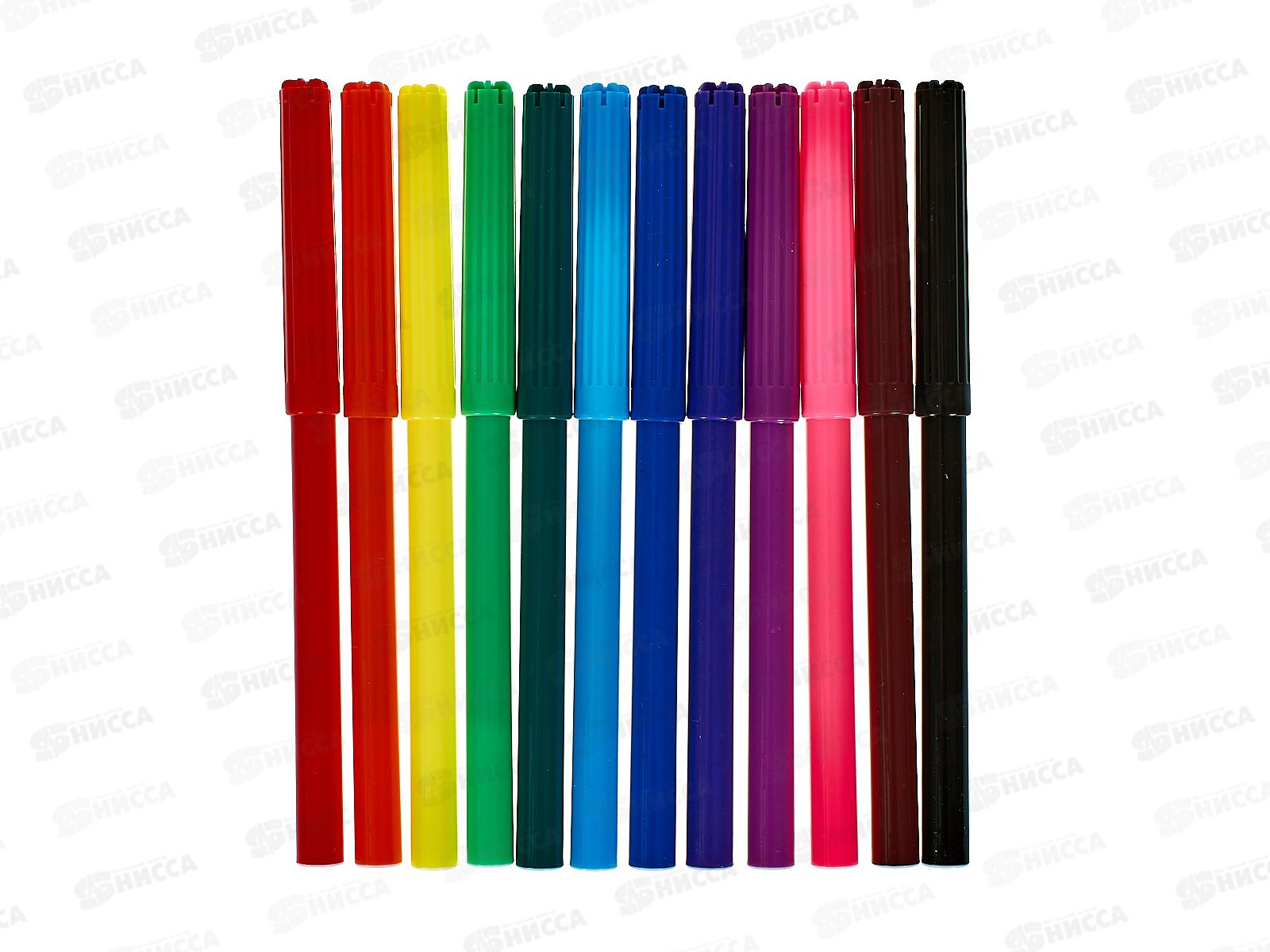 Фломастеры 12цв. Hatber Приключения кота Пирожка &quotECO&quot   FP_066360 *12