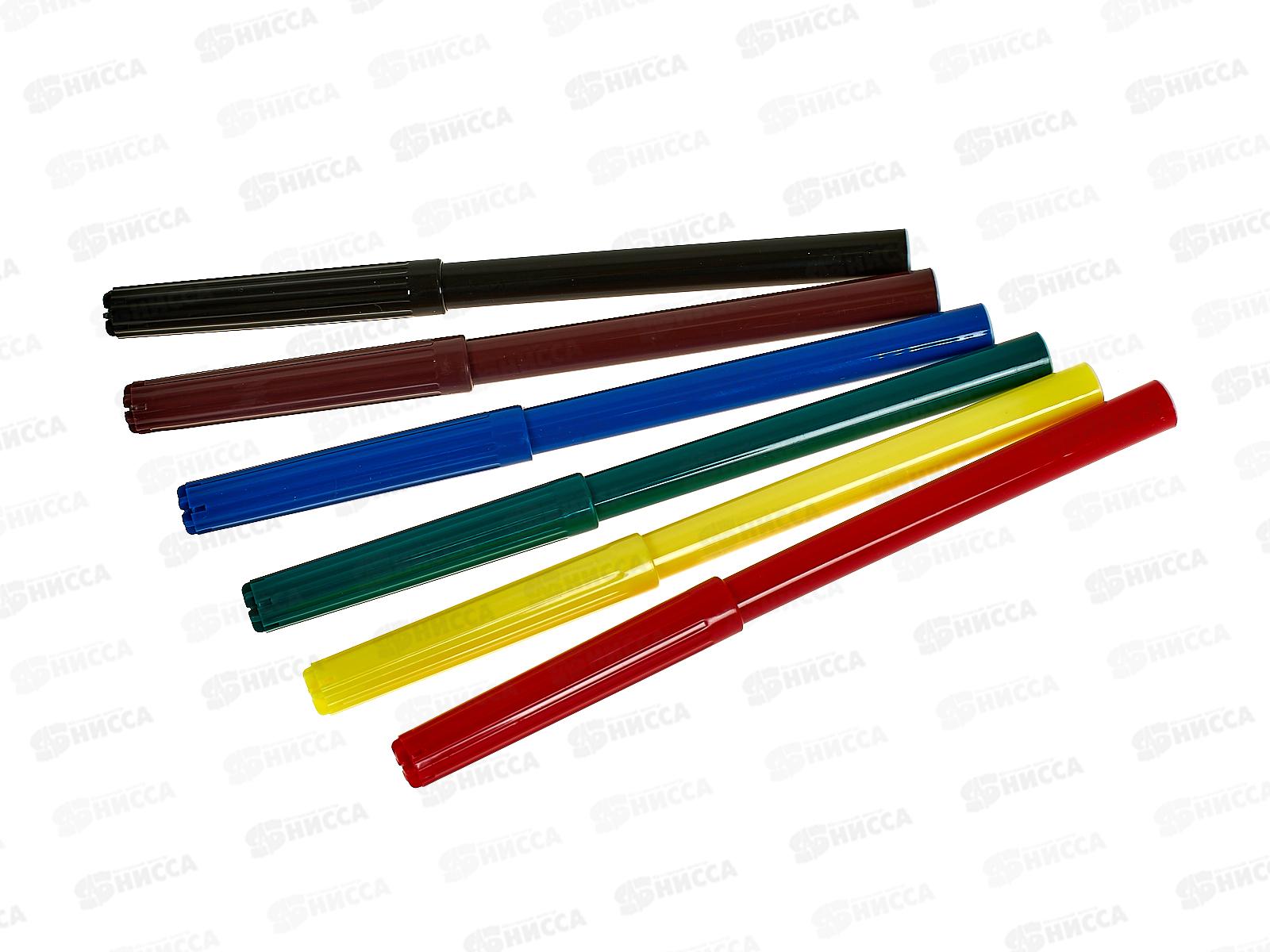 Фломастеры 6цв. Hatber Приключения кота Пирожка &quotECO&quot   FP_066359 *24