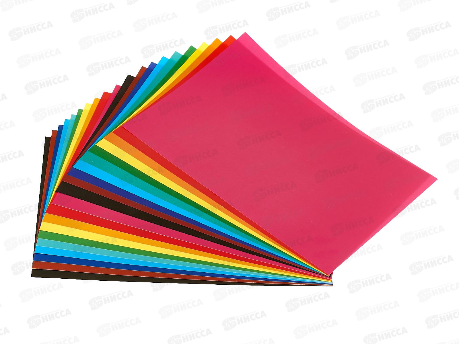 Набор Цветн картон и бум 20л 10цв+10цв Hatber Creative Set 088562 *20