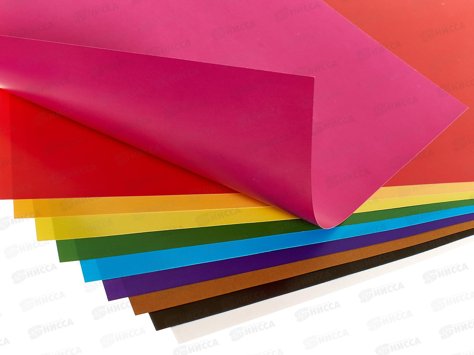 Цветная бум.  10л 10цв Hatber двустор. Цветные горы 32510 *50