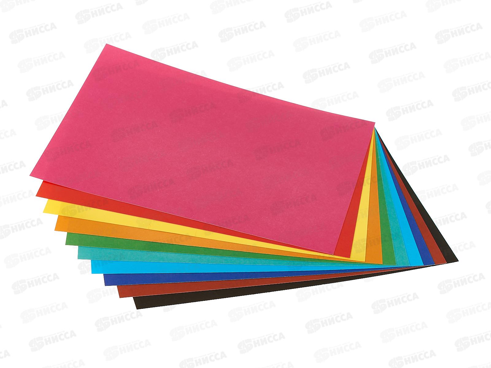 Цветной карт. 10л 10цв А4 Hatber Цветные домики двухстор 32445 *20