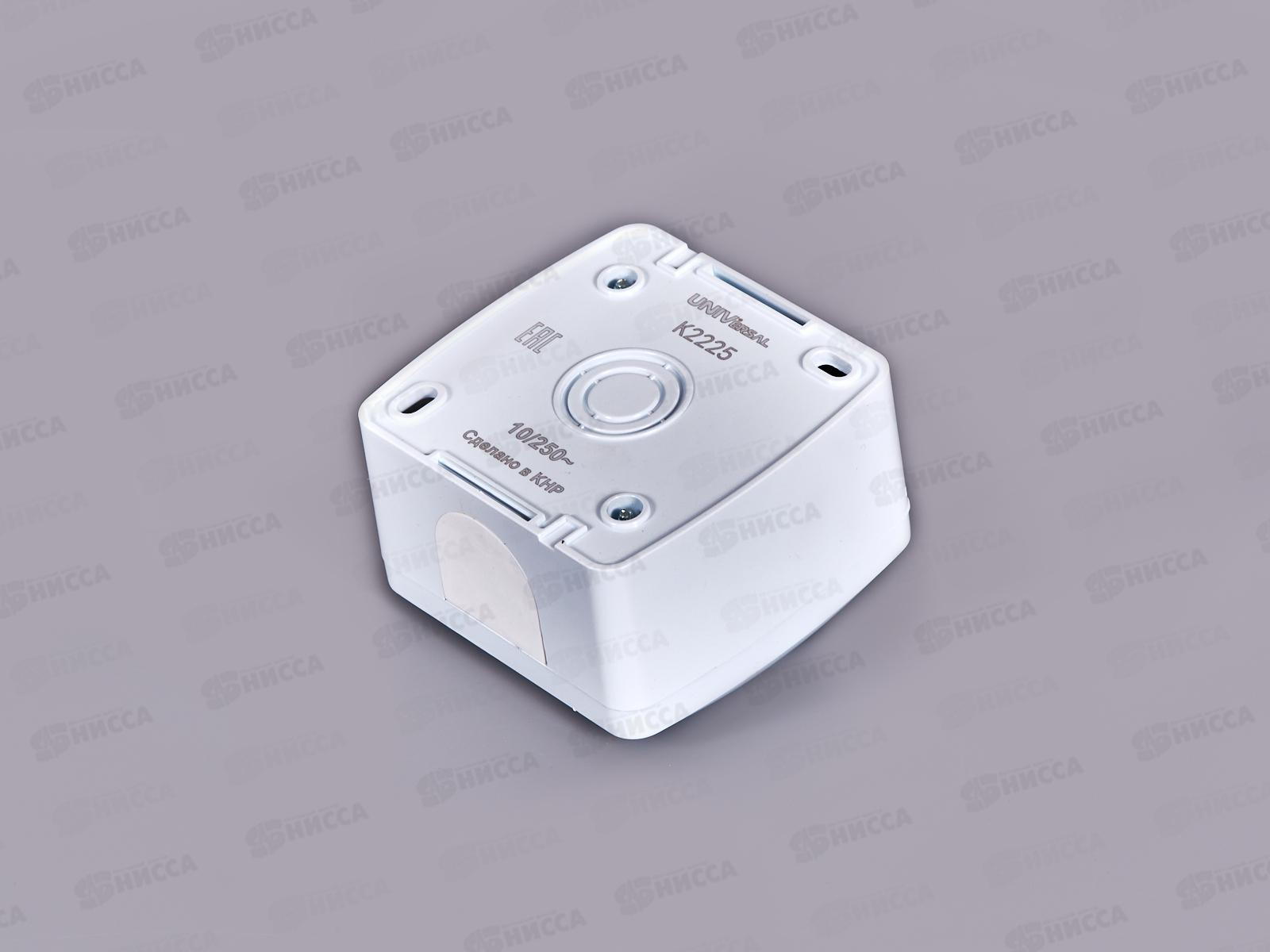 Выключатель КЛИО 1-клавиша открытой установки, 10А, 220В, подсветка, белый, К2225*10