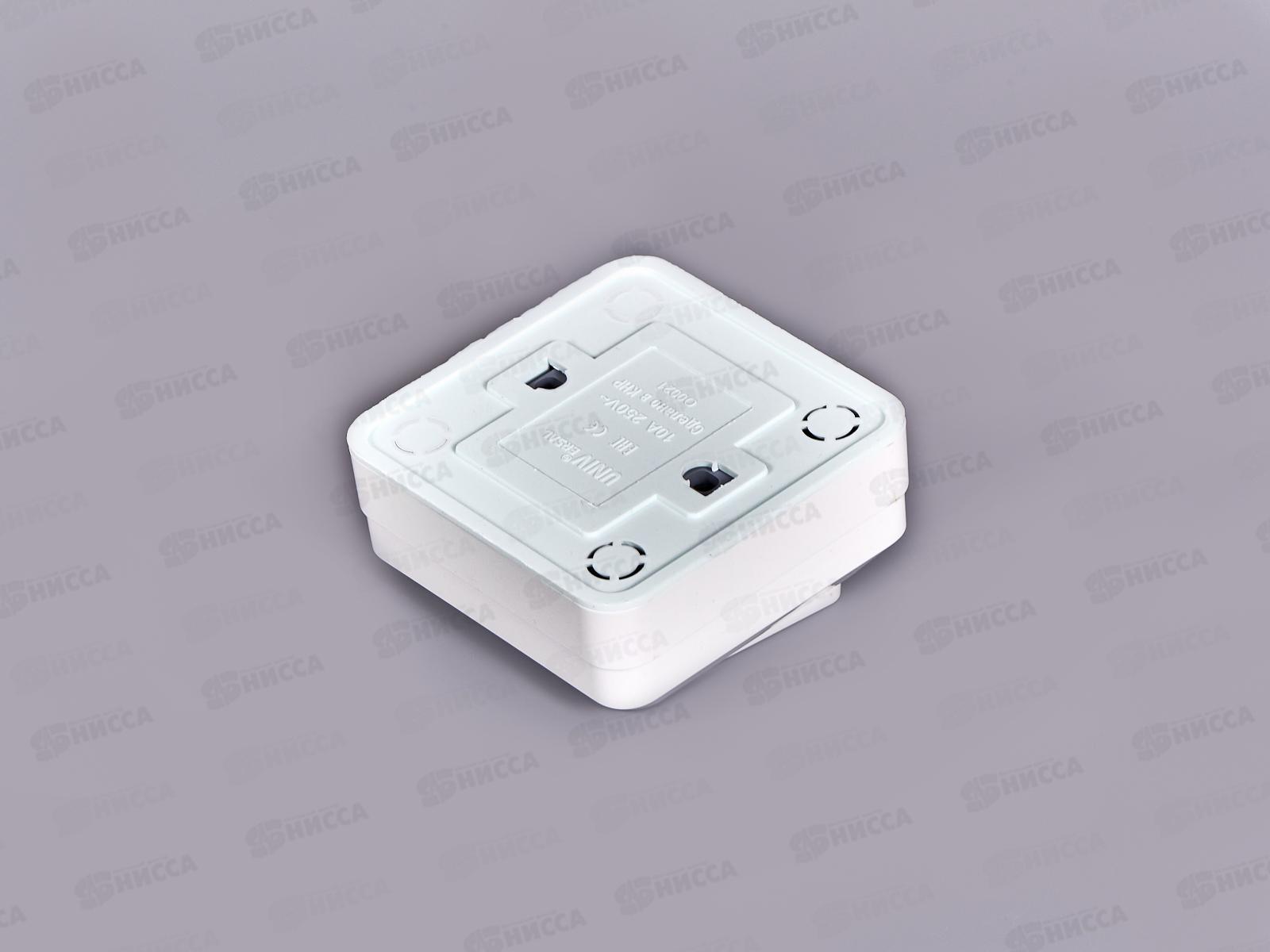 Выключатель ОЛИМП 1-клавиша открытой установки, 10А, 220В белый, О0021 *10