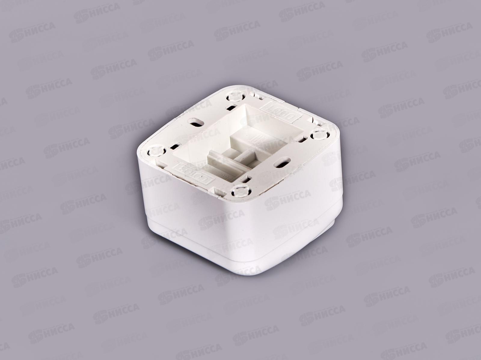 Выключатель СОЮЗ 1-клавиша  Электра, открытой установки, 10А, 220В, белый, 0001*10