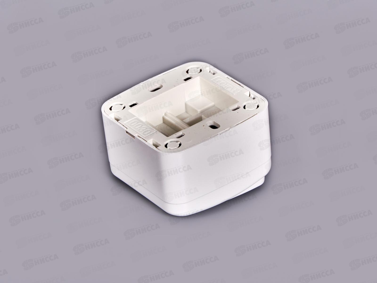 Выключатель СОЮЗ 2-клавиши  Электра, открытой установки, 10А, 220В, подсветка, белый,0030*10