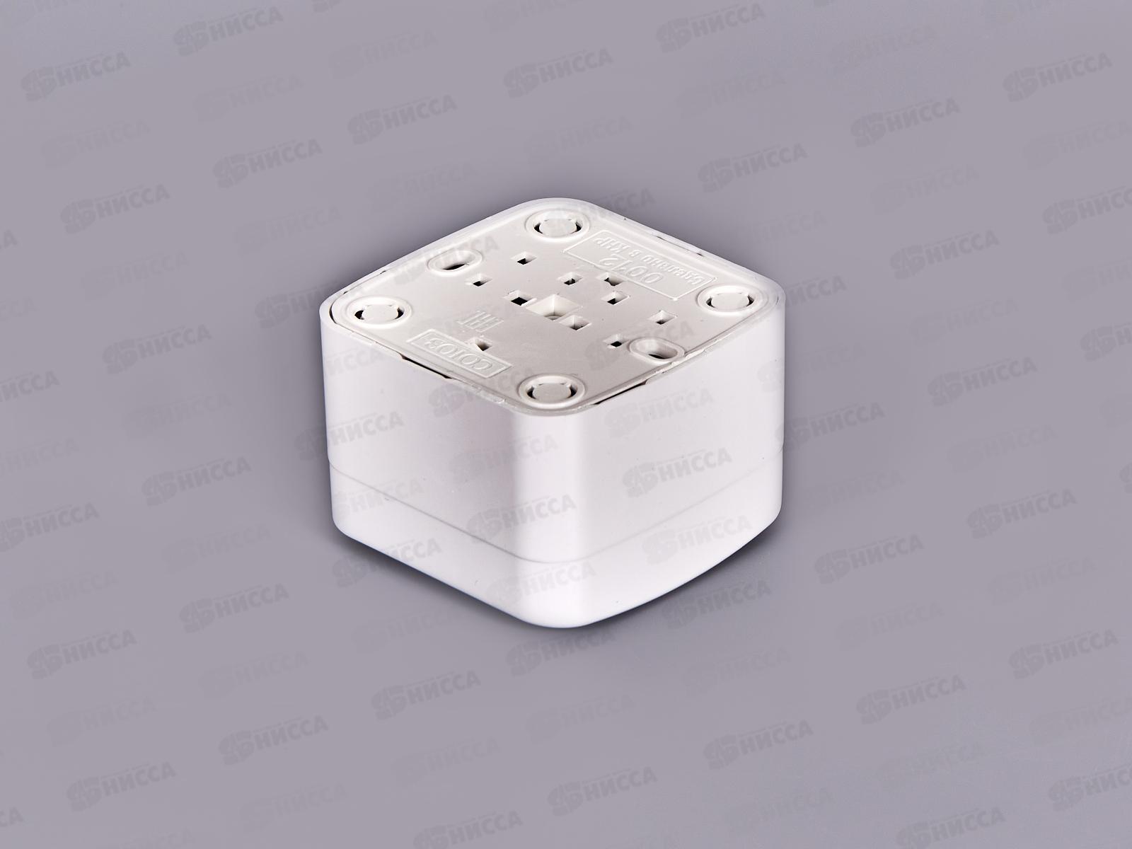 Розетка СОЮЗ 1-местная  Электра, открытой установки, с заземлением 16А, 220В, белая,0012*10