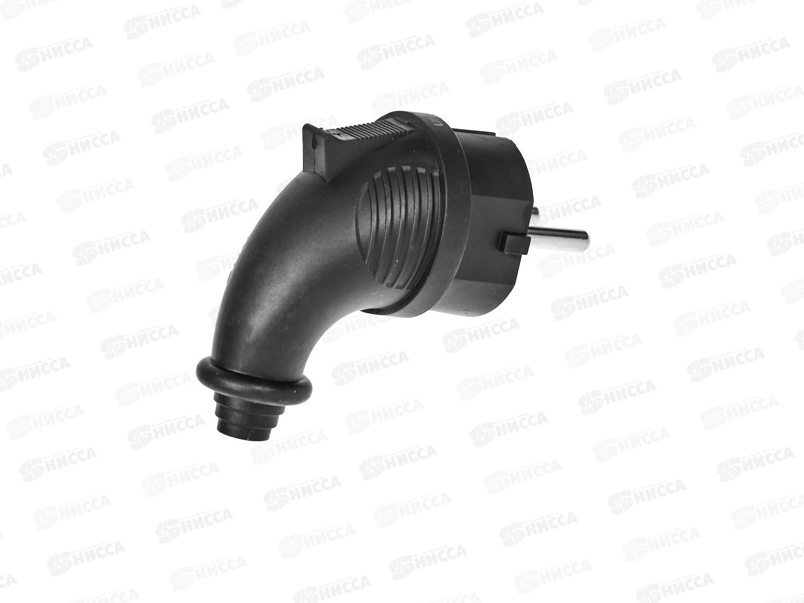 Вилка UNIVersal с заземлением угловая, каучук, 16А, 250B, IP44,1241